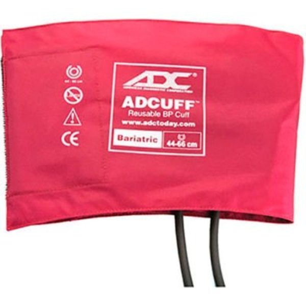 American Diagnostic Corp ADC® Bariatric Adcuff„¢ Reusable Sphyg Cuff, Two-Tube, Latex-Free, Burgundy 845-12BXBD-2
